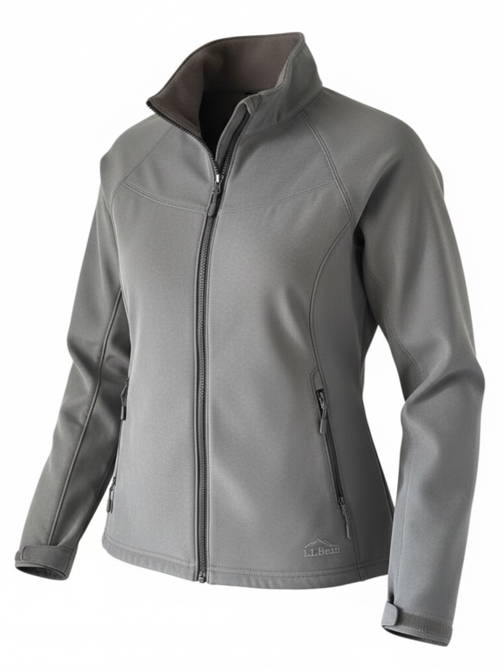 L.L. Bean Women’s Gray Full-Zip Softshell Jacket